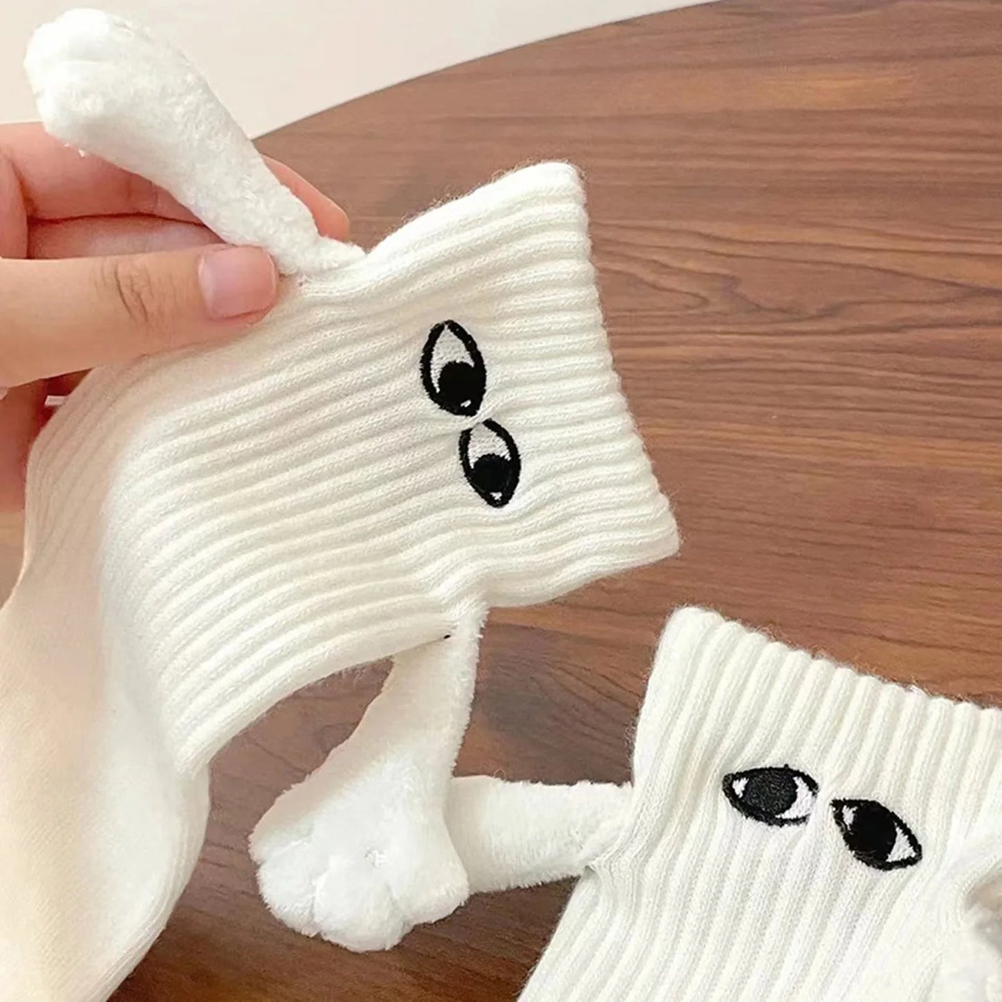 Magnetic Holding Hands Couple Socks