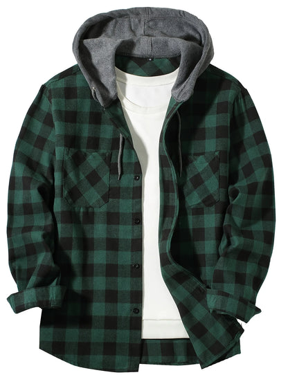 MEN'S HOODED FLANNEL