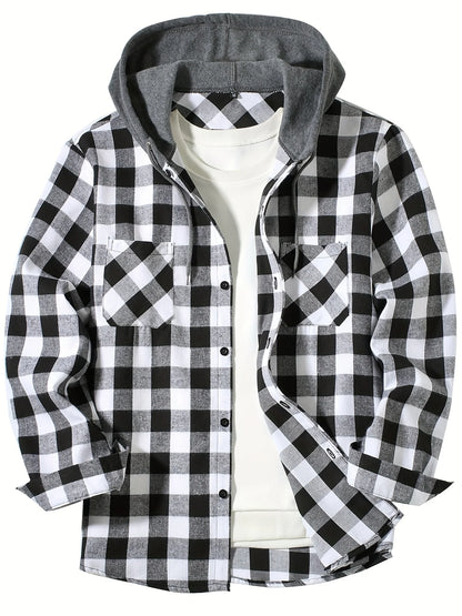 MEN'S HOODED FLANNEL